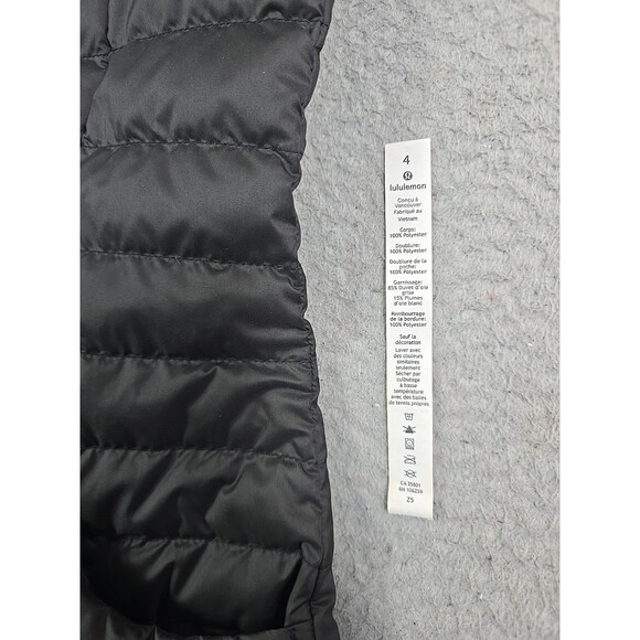 Lululemon Pack It Down Puffer Vest Womens Size 4 Black 700 Fill Hiking Ski Walk - Picture 10 of 12